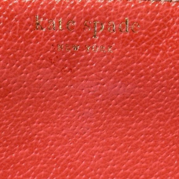 Kate Spade ♠️ Continental Zip-Around Wallet in Orange / Melon - Picture 5 of 5